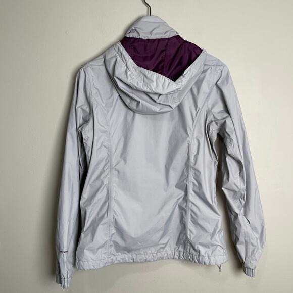 North Face Jacket Dryvent Embroidered Hidden Hood Zipper Pockets M - Picture 3 of 12